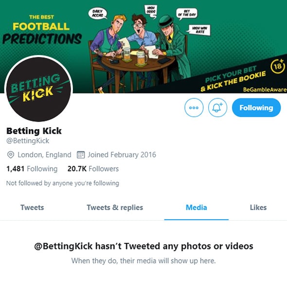 Betting Kick Twitter